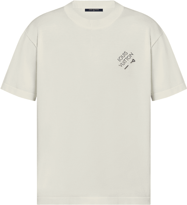 Haut en Coton À Manches Courtes et Col Rond Louis Vuitton + Sac