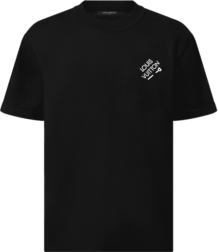 Haut en Coton À Manches Courtes et Col Rond Louis Vuitton + Sac