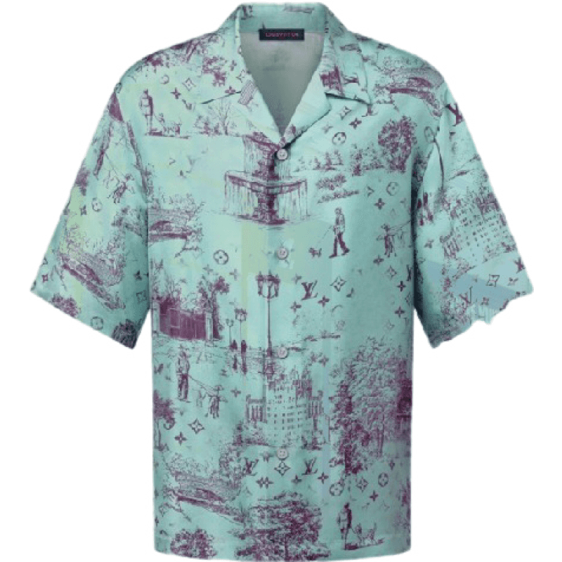 Ensemble Louis Vuitton Printed Silk Chemise