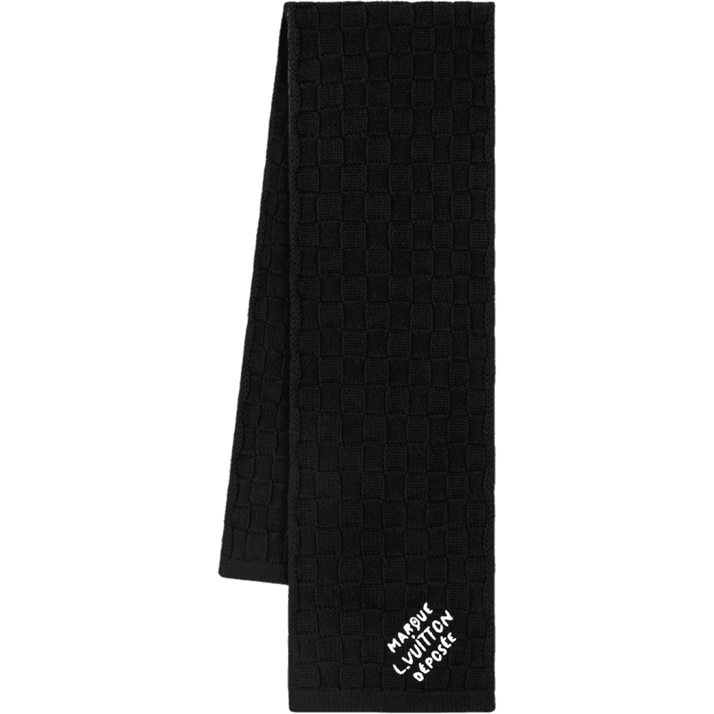 Écharpe Louis Vuitton Maison Déposée Noir