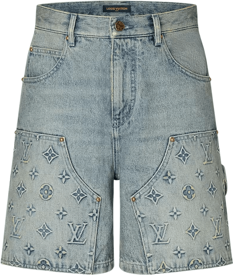 Louis Vuitton Carpentier Denim Short Blue