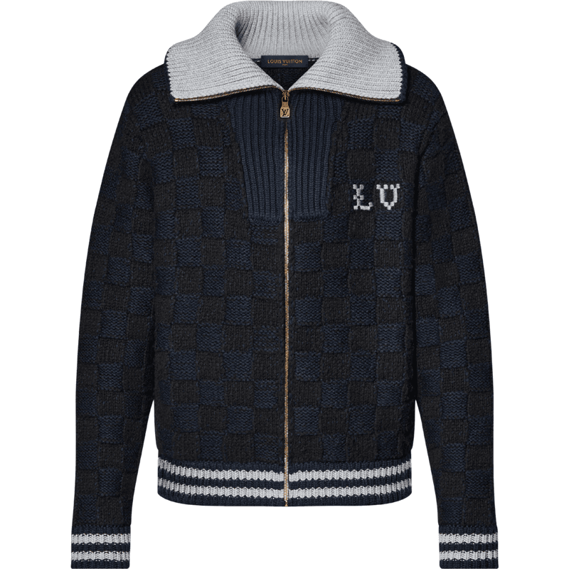 Blouson Damier en Maille Louis Vuitton