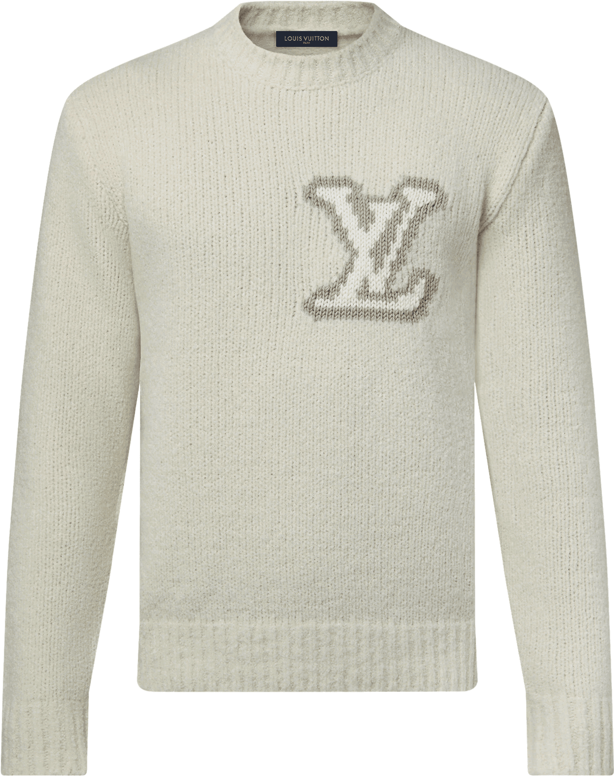 Pull Col Rond Intarsia Louis Vuitton