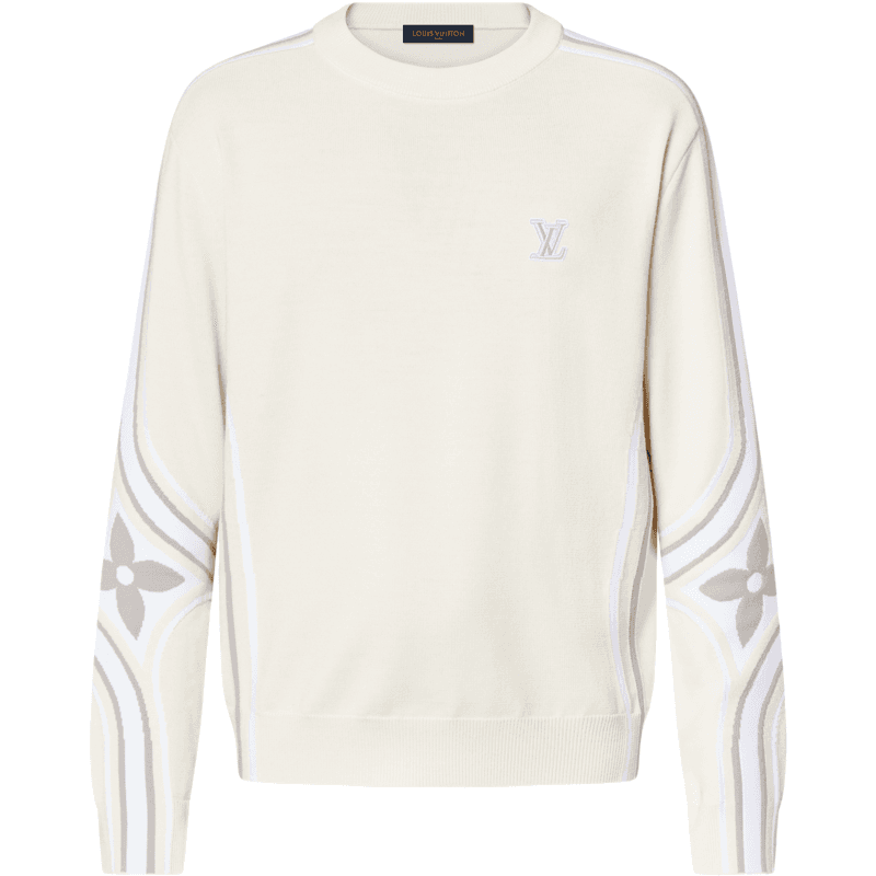 Pull Col Rond Maille Graphique Louis Vuitton
