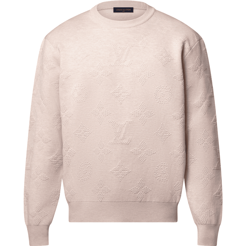 Pull Louis Vuitton Embossé Monogram Beige