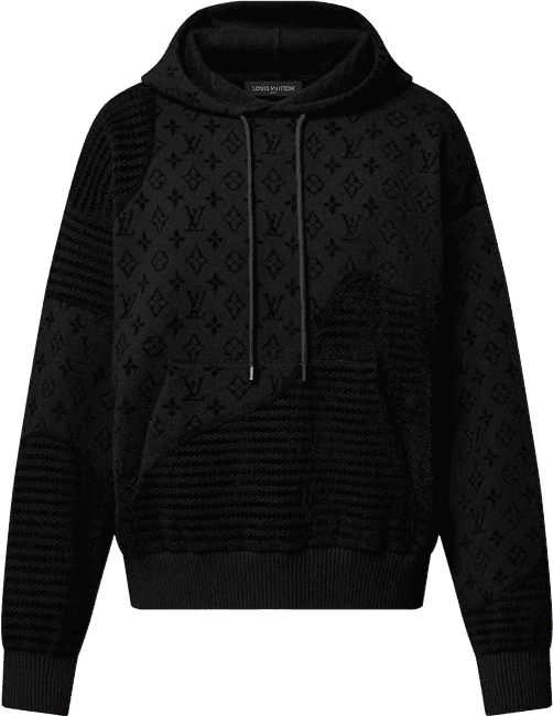 Sweat À Capuche À Motif Jacquard Louis Vuitton