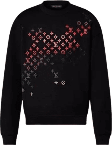 Sweat Brodé en Coton Louis Vuitton