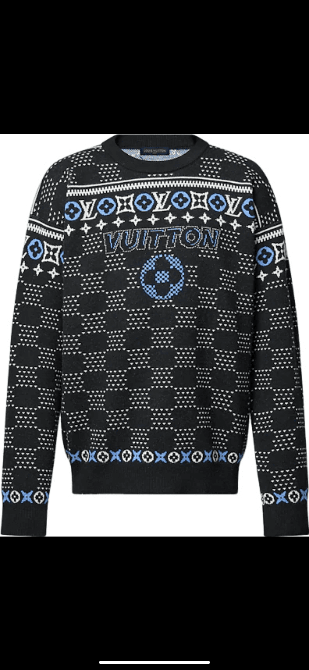 Pull Jacquard en Laine Louis Vuitton