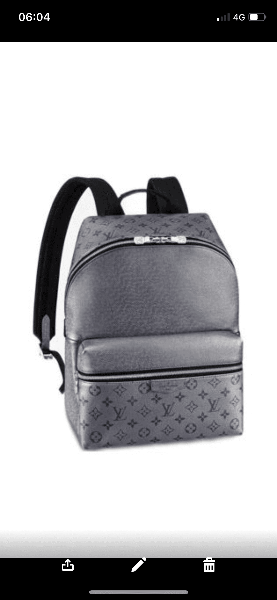 Sac À Dos Louis Vuitton Cuir Outdoor Grise