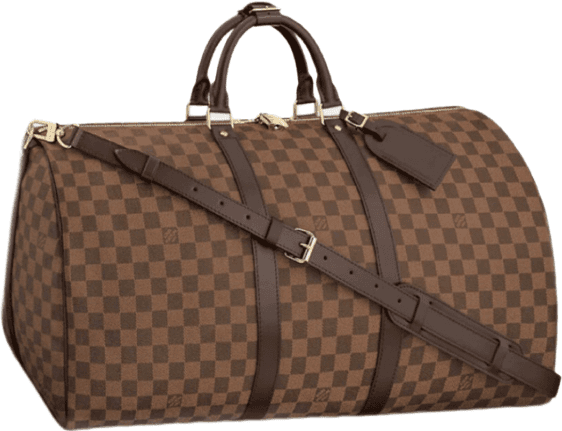 Sac Keepall 55 Toile Damier Ébène