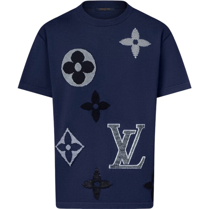 Tee Shirt Louis Vuitton a Col Rond Monogram