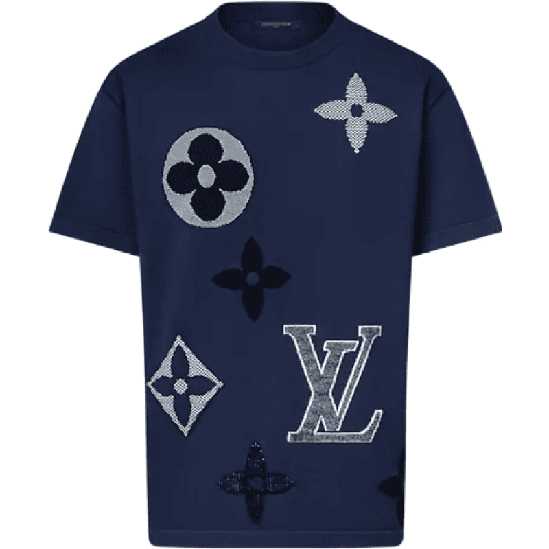 Tee Shirt Monogram Maille À Col Rond