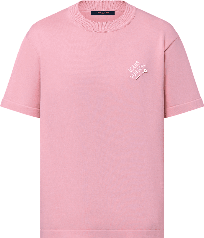 Tee-shirt Manches Courtes À Signature Brodée