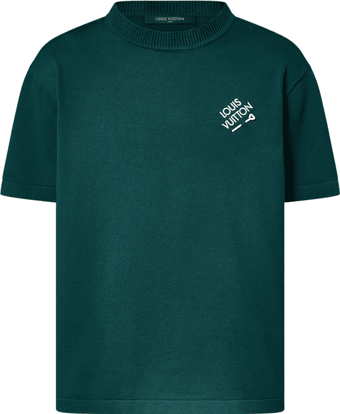 Tee-shirt Manches Courtes À Signature Brodée