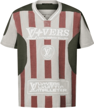 Tee-shirt Manches Courtes À Motif Intarsia Louis Vuitton