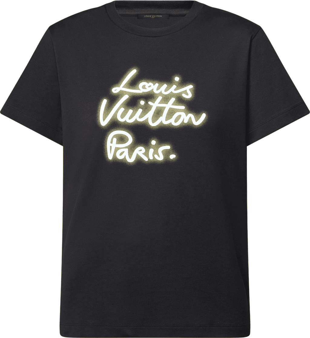 Tee-shirt À Signature Effet Néon Louis Vuitton Femme