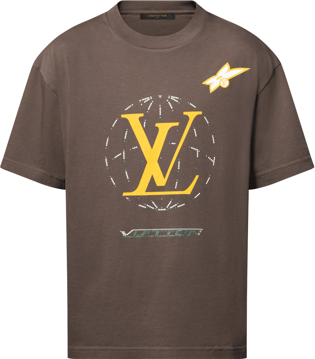 Tee-shirt Louis Vuitton Délavé Ornementé en Coton