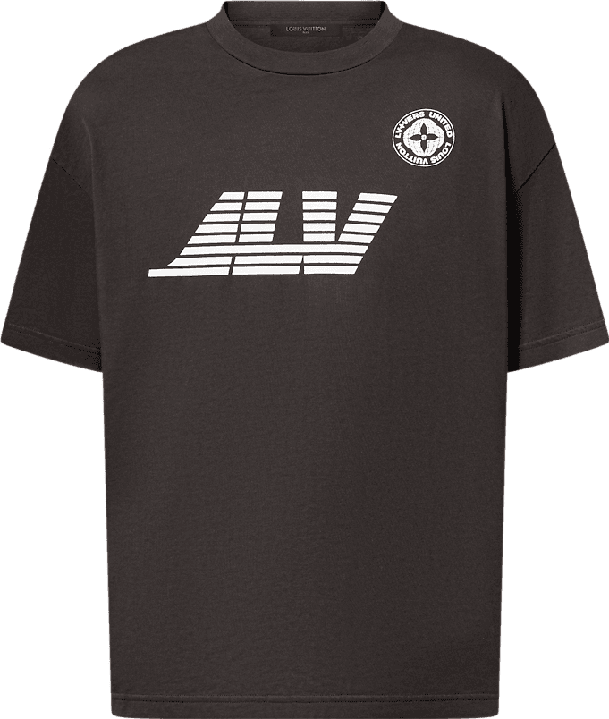 Tee-shirt Louis Vuitton Imprimé et Délavé en Coton
