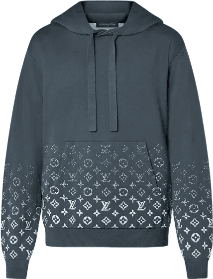 Sweatshirt À Capuche en Coton Monogram Gradient Louis Vuitton