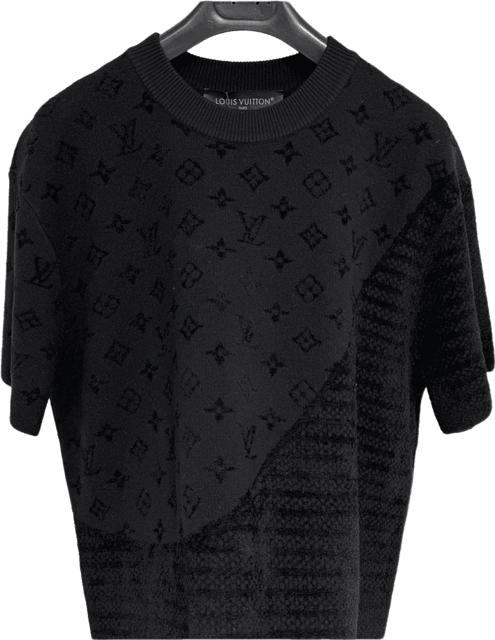 Tee-shirt en Maille À Motif Jacquard Louis Vuitton