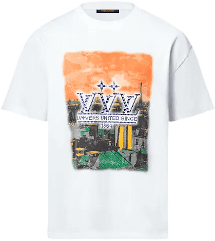 Tee-shirt Louis Vuitton Graphique Ornementé en Coton