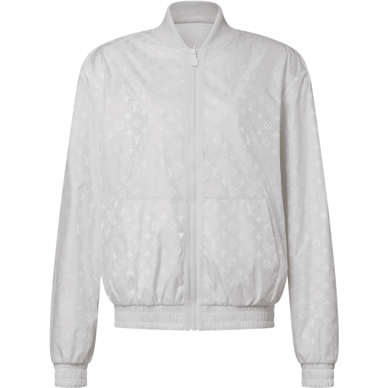 Bomber Léger Réversible Monogram Blanc Louis Vuitton