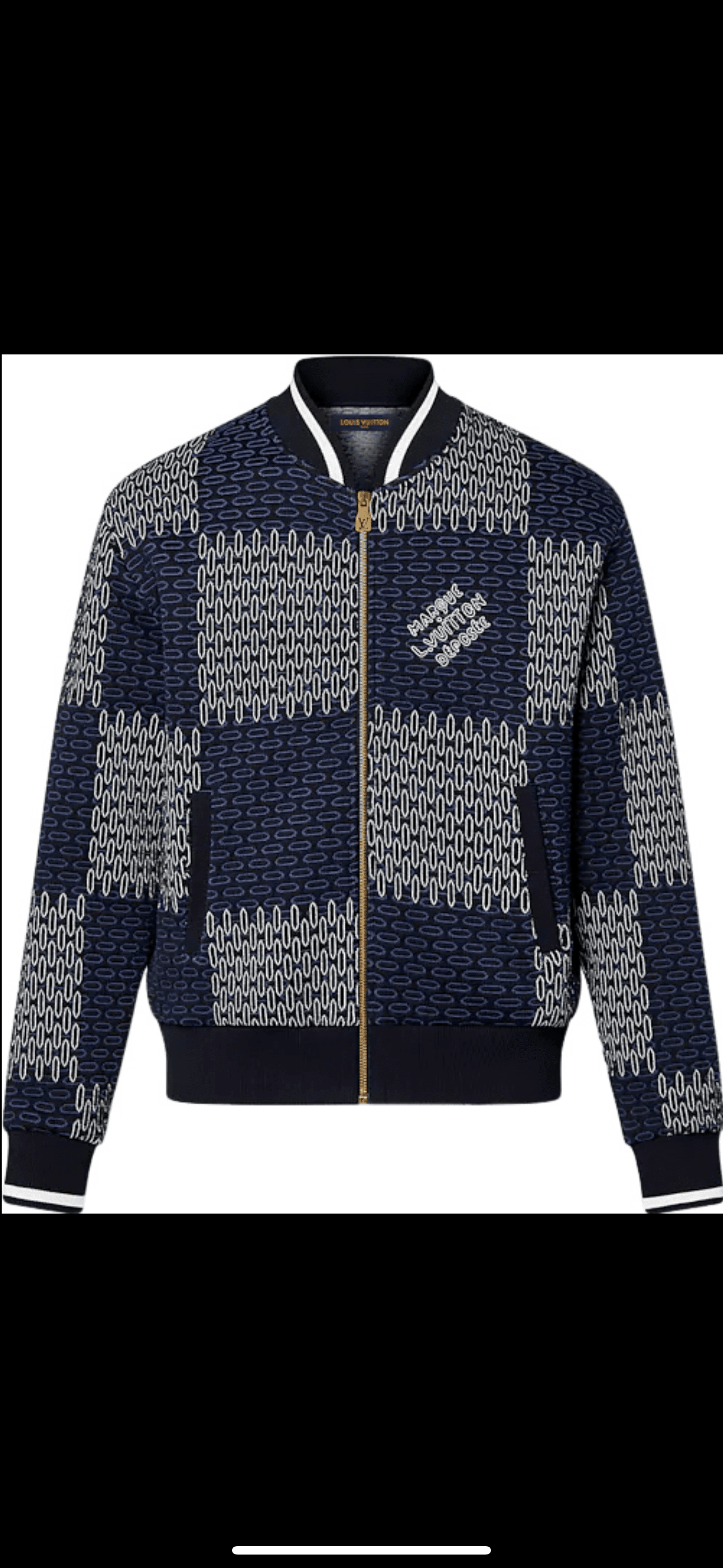 Bomber Damier Matelassé en Coton Louis Vuitton