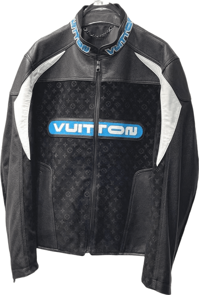 Veste Louis Vuitton Full Cuir Leather Vrai Leather Black