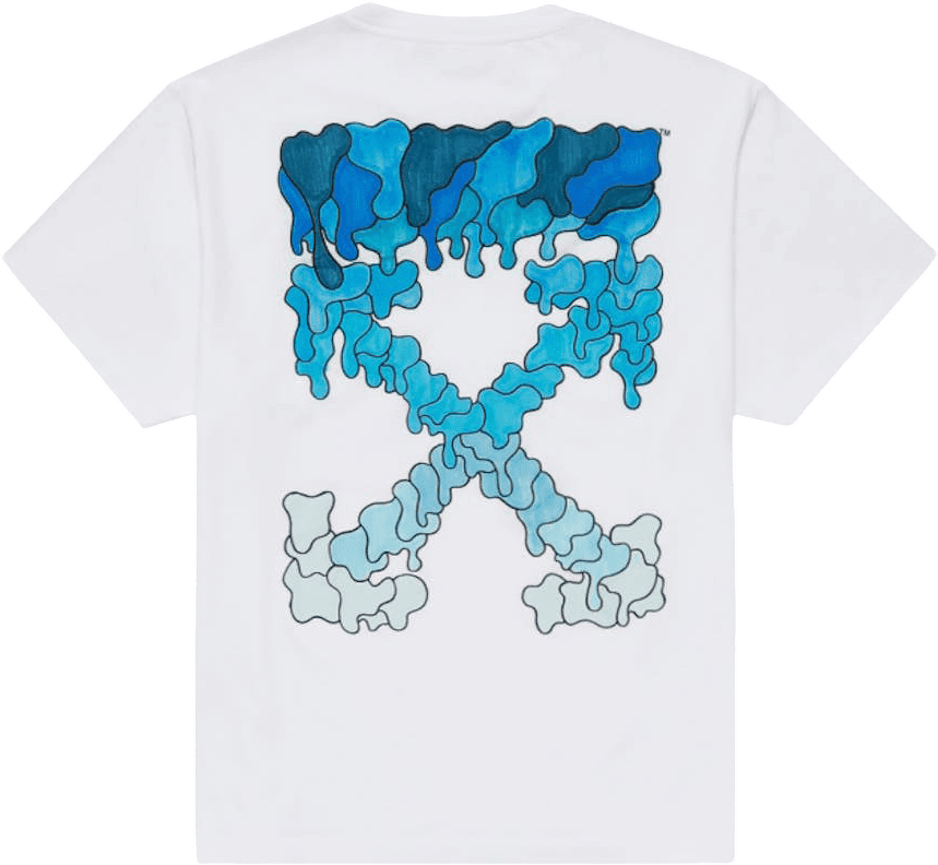 T Shirt Off-white Baby Blue Marker Oversized