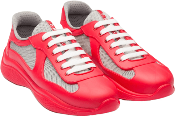 Sneakers Prd America ´ S Cup Red Gomme & Tissu Bike