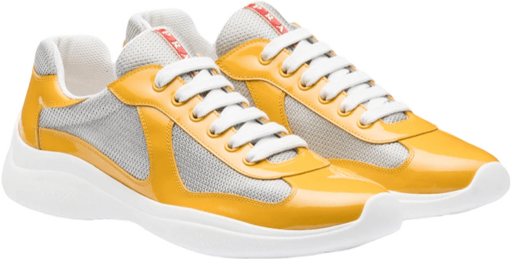 Sneakers Prd America ´ S Cup Tissu Bike Lisse Yellow