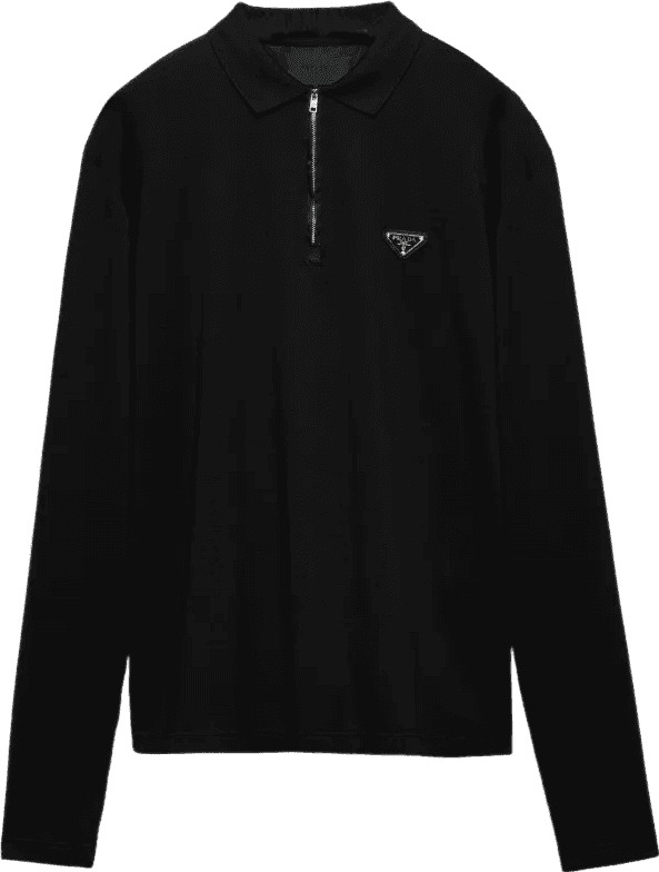 Prd Marque Polo Droit À Manches Longues en Coton