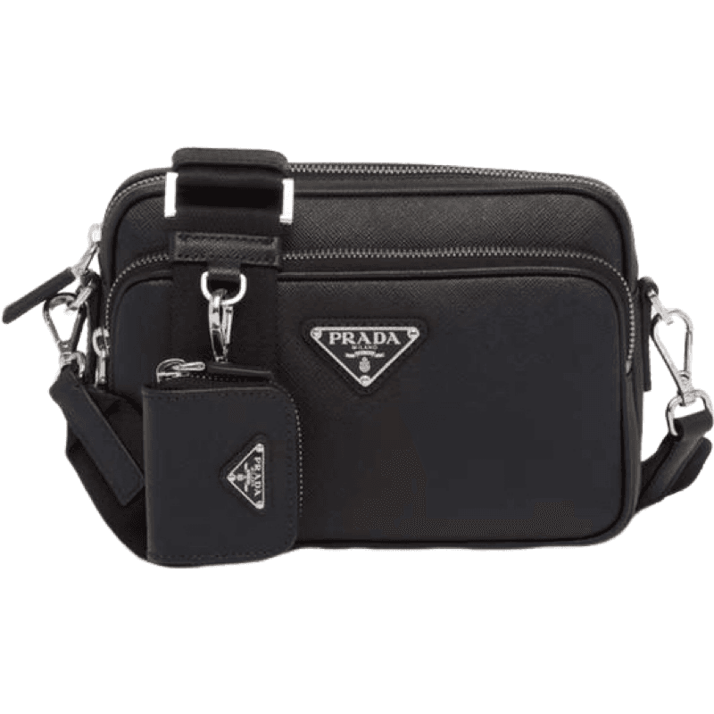 Prd Sac Porté Épaule en Cuir Saffiano