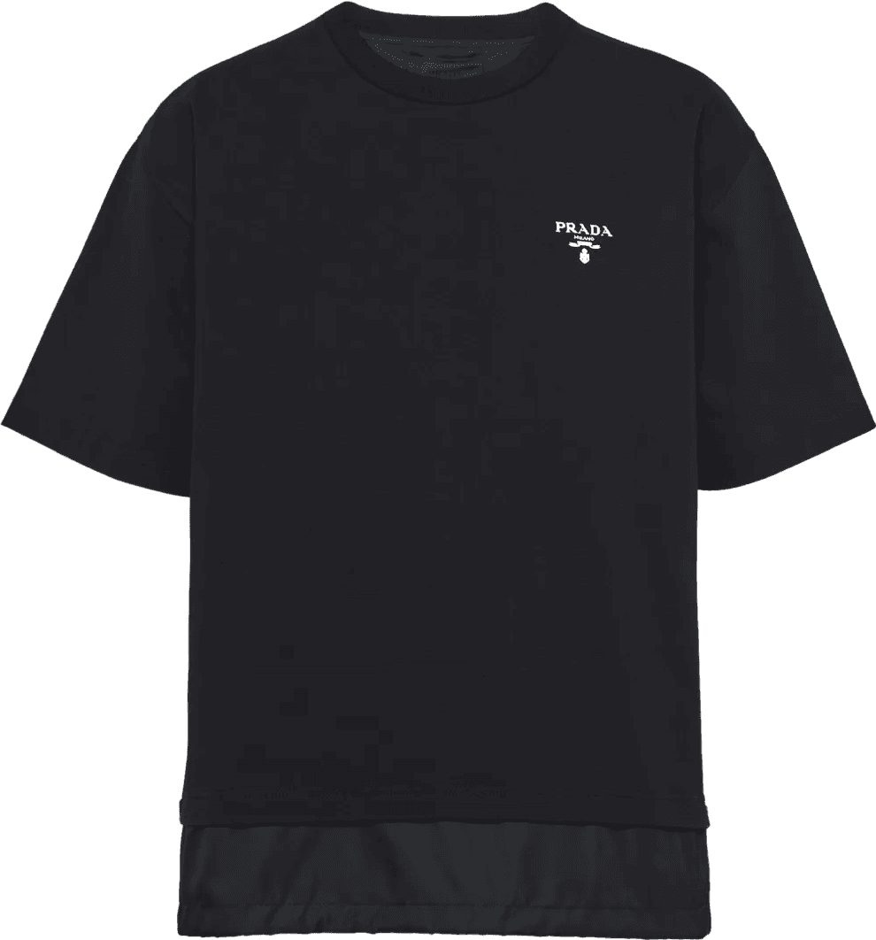 T’logo-print Panelled T-shirt Prd