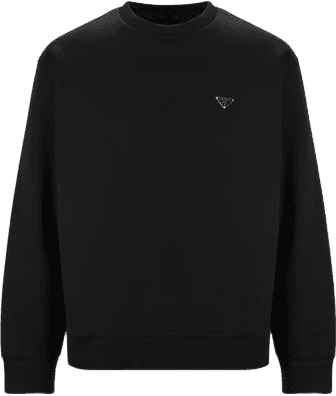 Prd Sweatshirt en Coton Mélangé - Noir